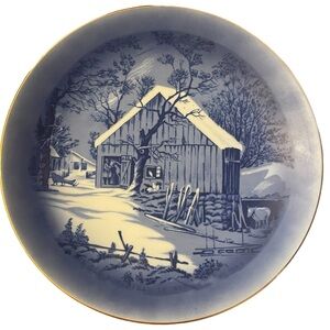 Currier and Ives The Old Homestead 8” Plate